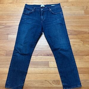 CITIZENS OF HUMANITY Elsa Mid-Rise Slim Cropped Button fly Jeans Size 29